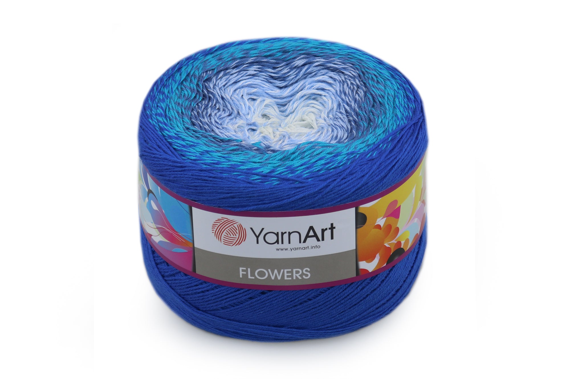 YarnArt Flowers, 49 colors, 8.8 oz / 1094 yds