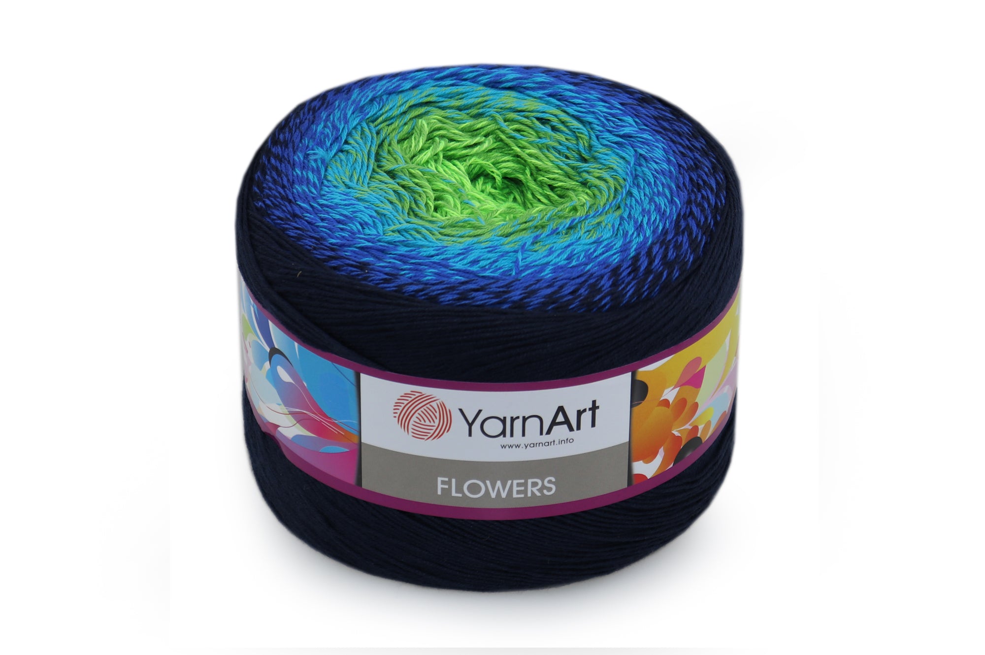 YarnArt Flowers, 49 colors, 8.8 oz / 1094 yds