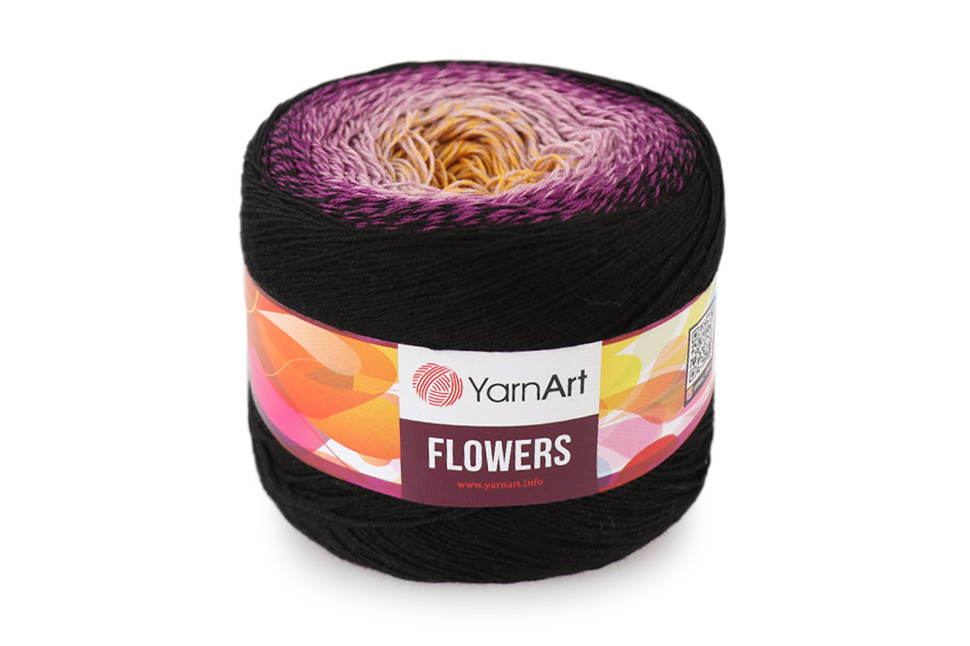 YarnArt Flowers, 49 colors, 8.8 oz / 1094 yds