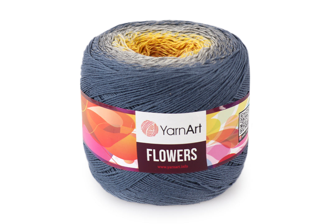 YarnArt Flowers, 49 colors, 8.8 oz / 1094 yds