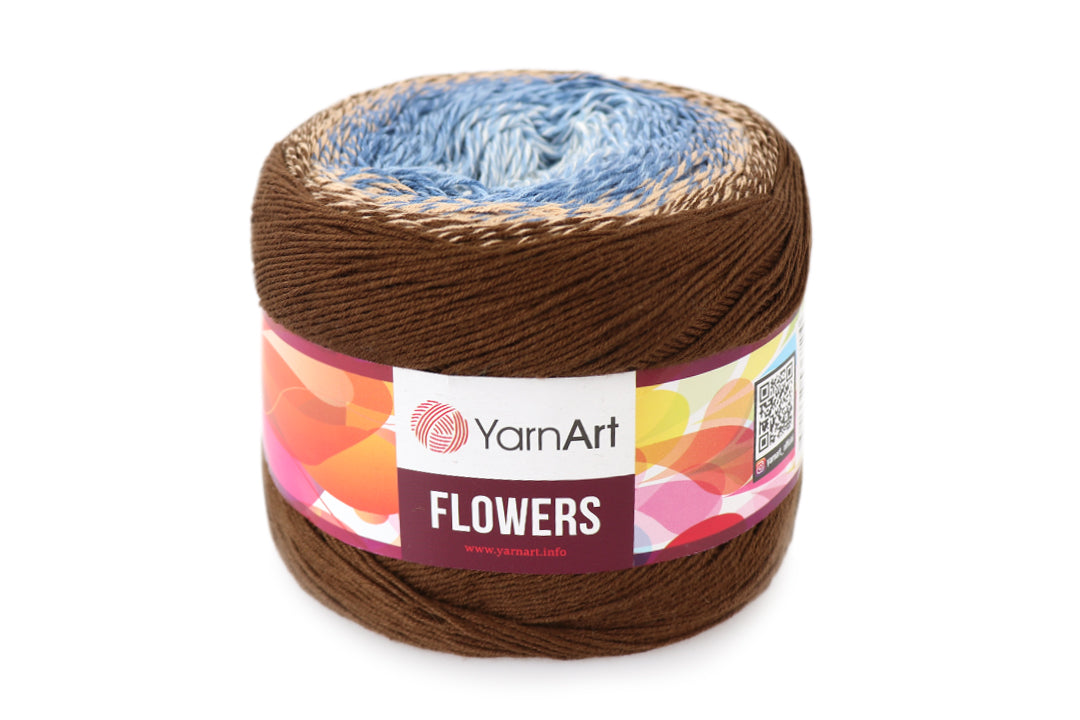 YarnArt Flowers, 49 colors, 8.8 oz / 1094 yds