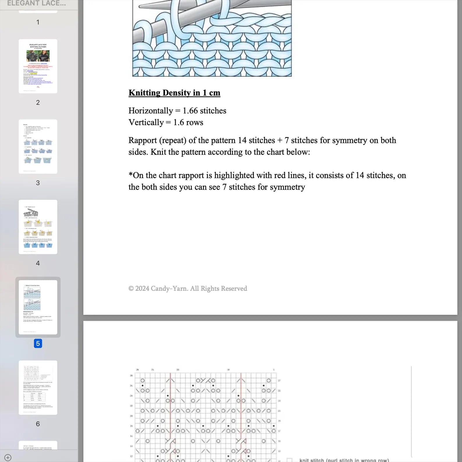 Crochet Lace Vest Knitting Kit (skill level Beginner)