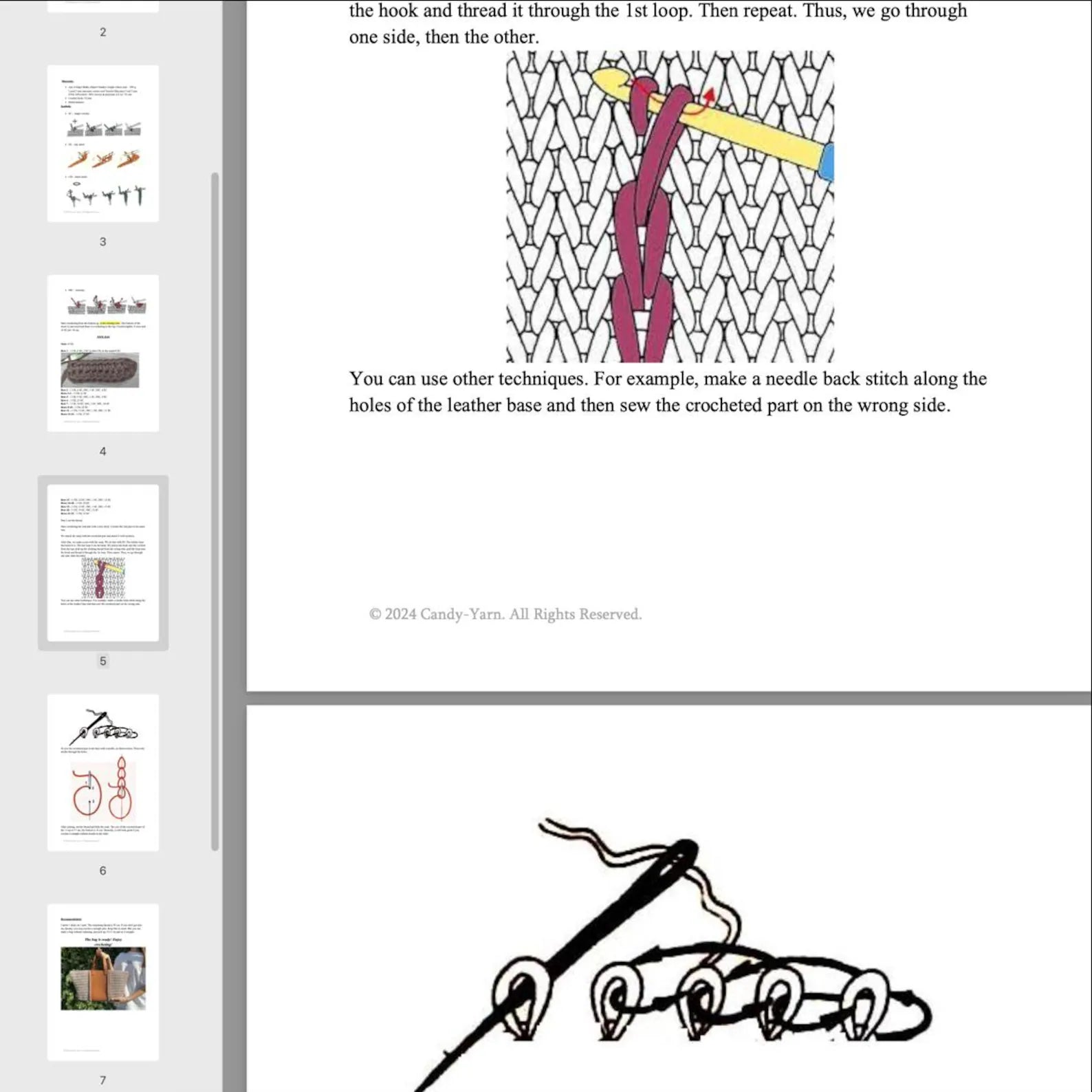 Tote Bag Crochet Kit (skill level Beginner)