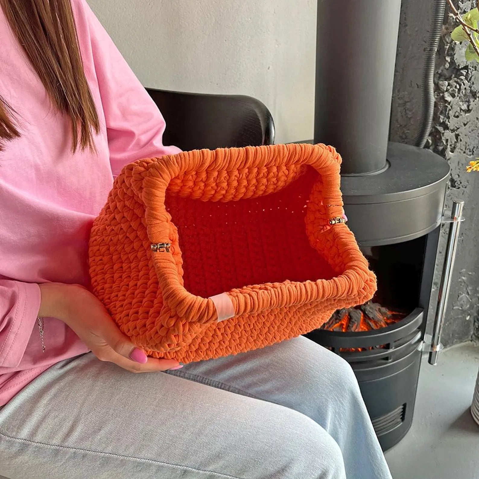 Pouch Clutch Crochet KIT (skill level Beginner)