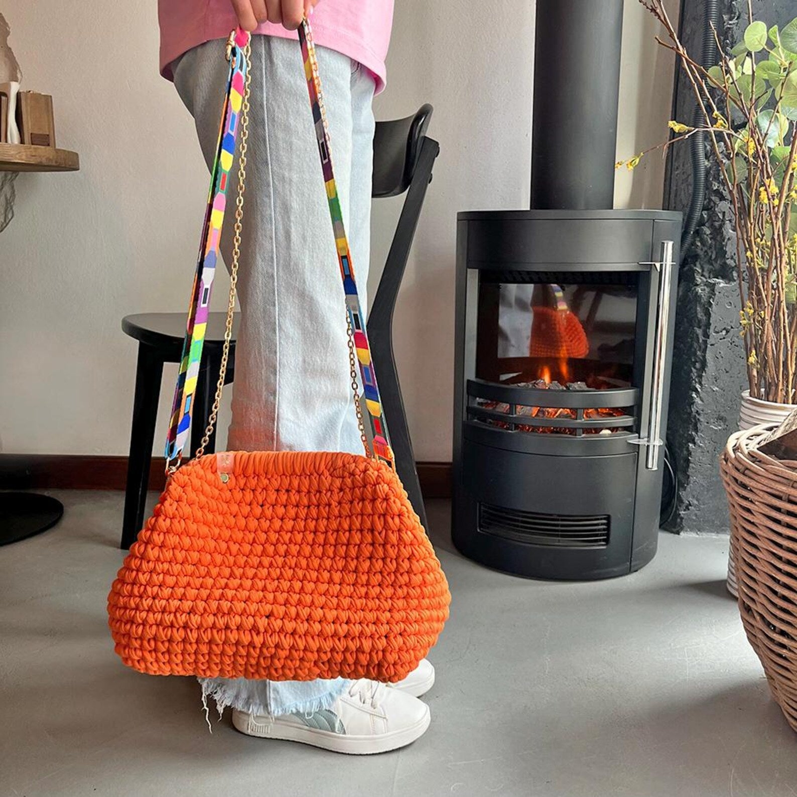 POUCH BAG Crochet Pattern (skill level Beginner)