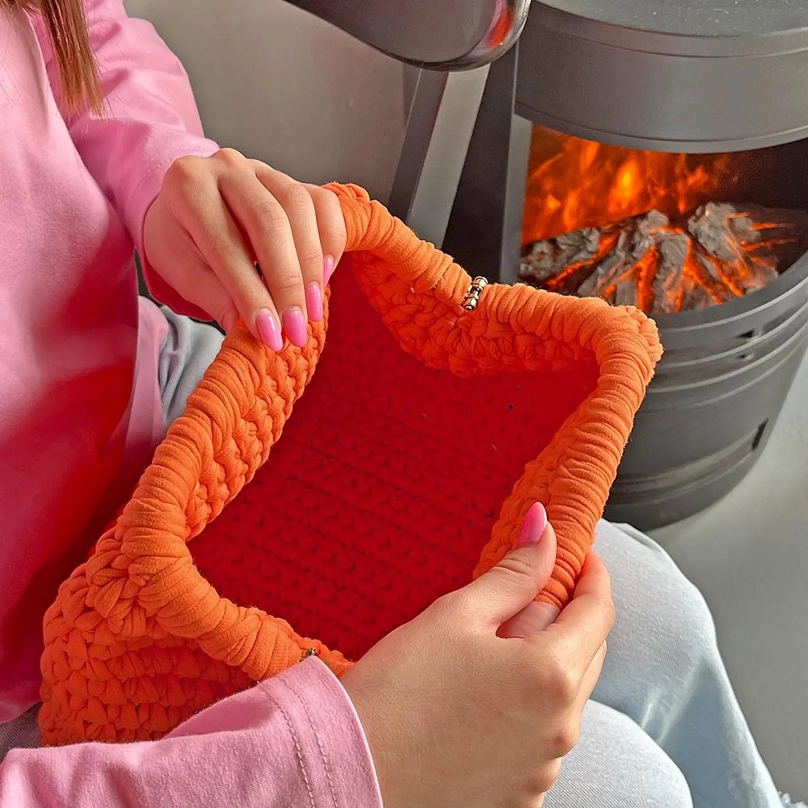 Pouch Clutch Crochet KIT (skill level Beginner)