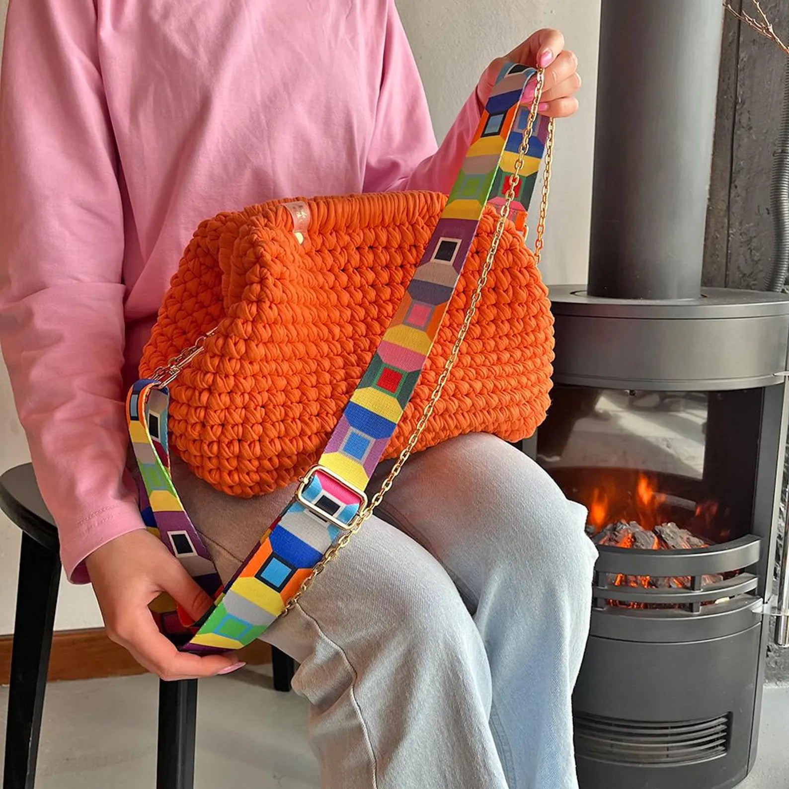 Pouch Clutch Crochet KIT (skill level Beginner)