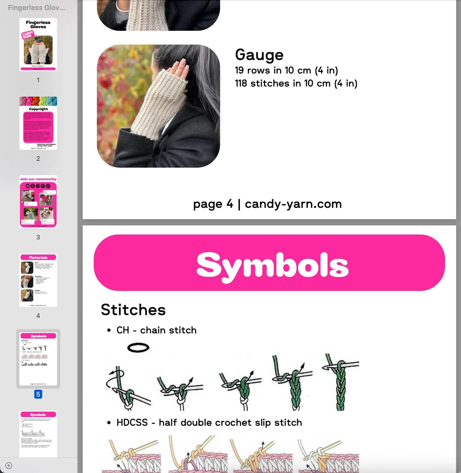 Fingerless Gloves Crochet Kit (skill level Beginner)