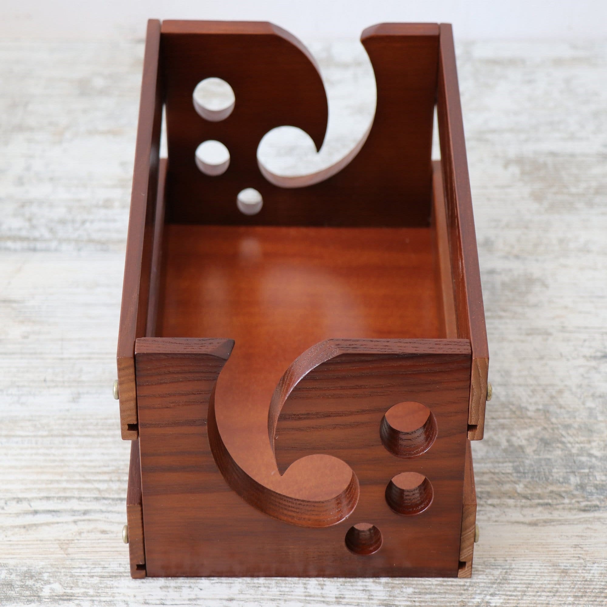 Wooden Yarn Box Yarn Holder, 18 cm x 24 cm x 12 cm