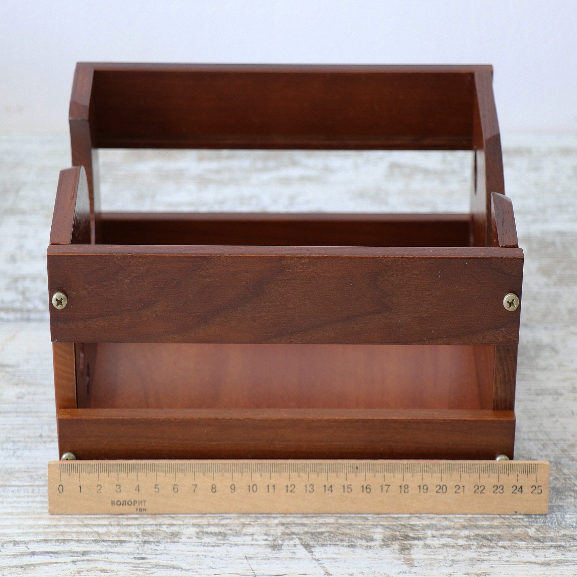 Wooden Yarn Box Yarn Holder, 18 cm x 24 cm x 12 cm