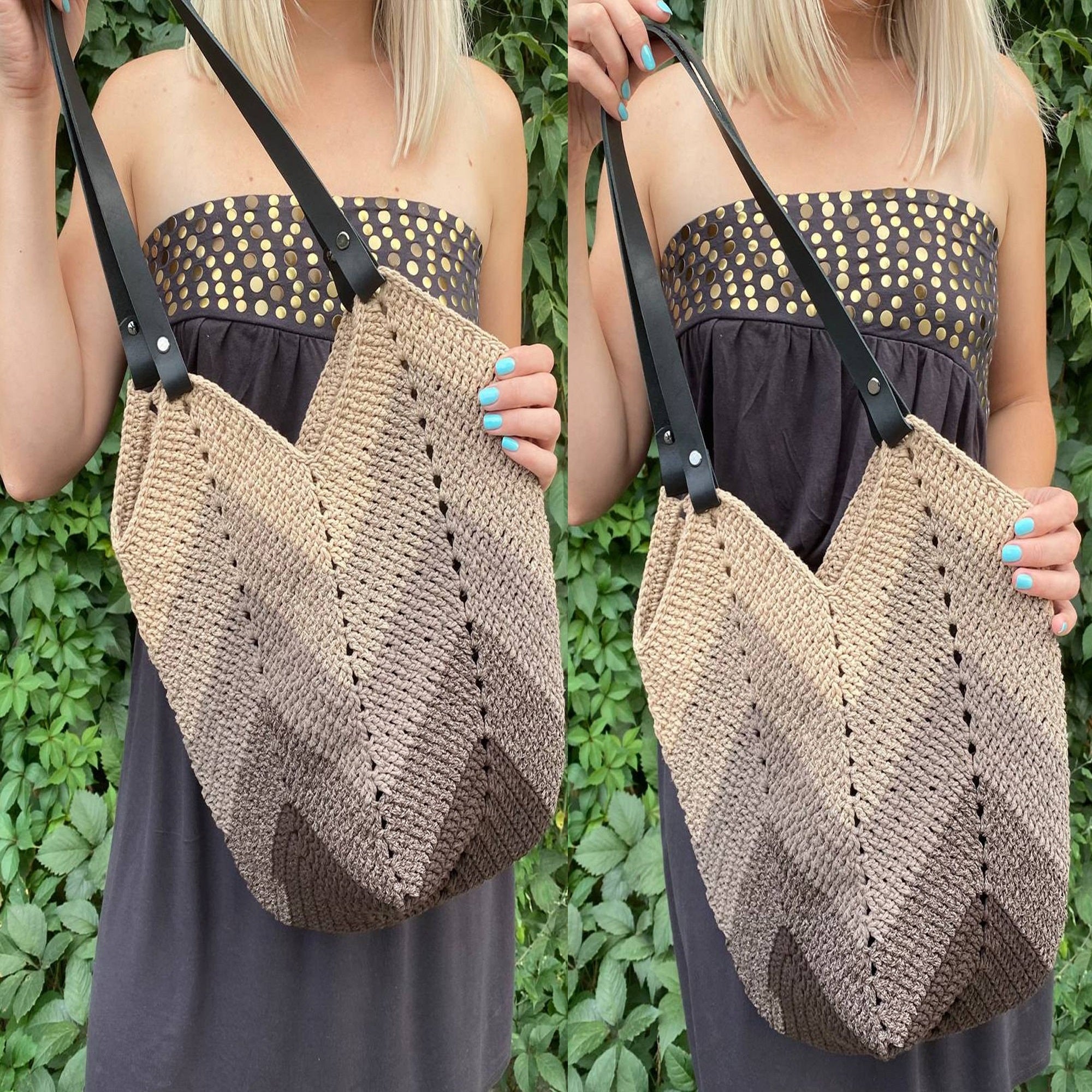 MAGNOLIA BAG Crochet Pattern (skill level intermediate)