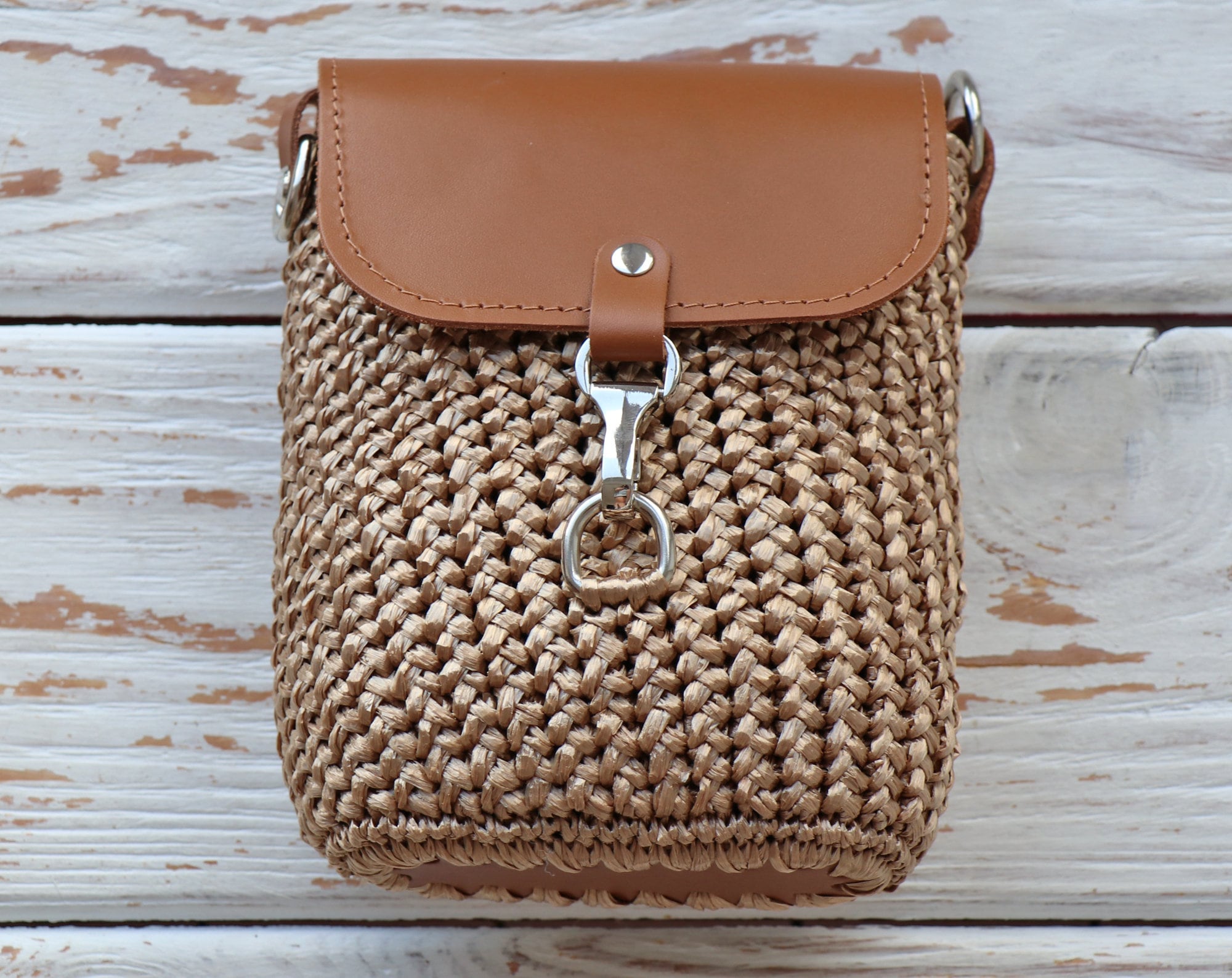 Leather kit for crochet bag. Set for crochet mini bag. Crochet bag kit. Bag leather set. Crochet bag supplies. Crochet mini bag set.