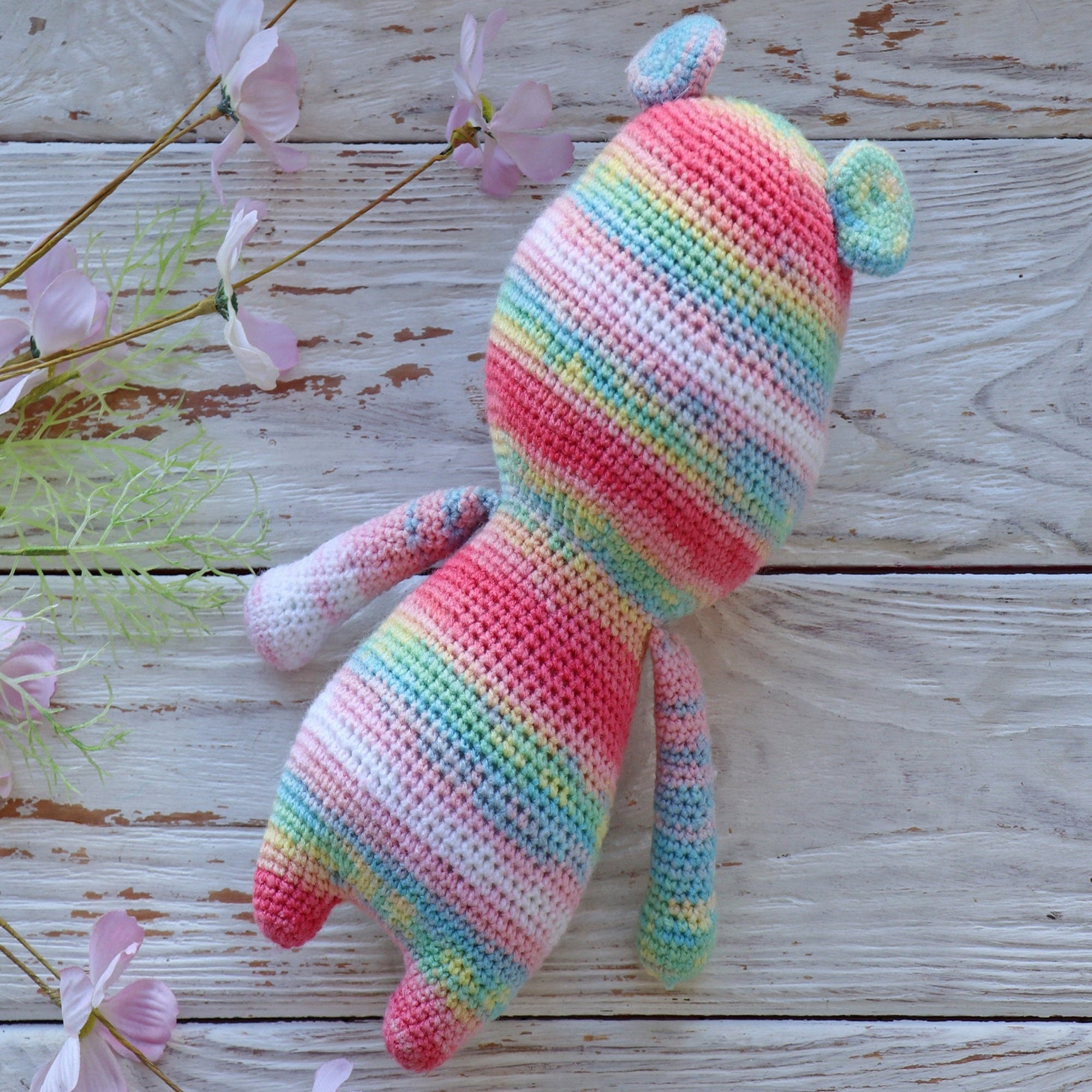 CANDY BEAR Crochet Pattern (skill level beginner)