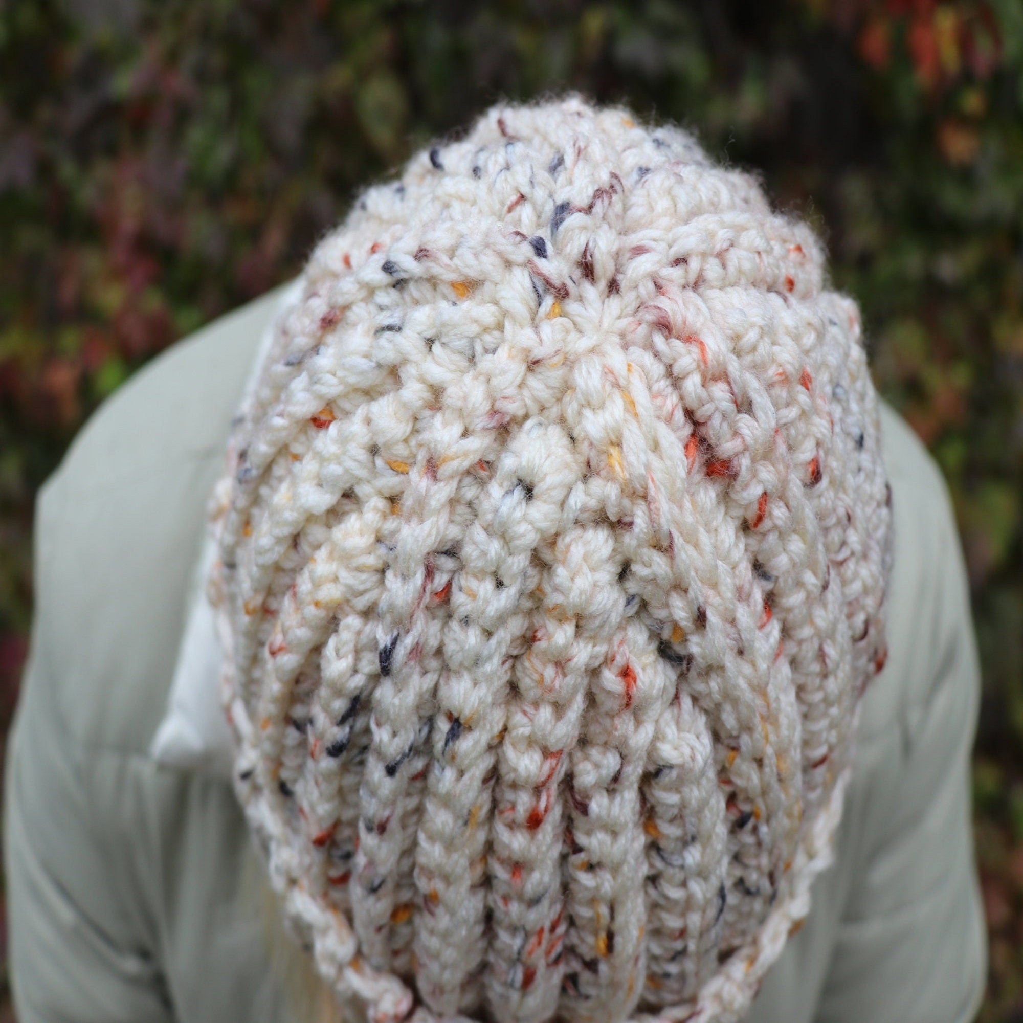 SLOUCHY BEANIE HAT Crochet Pattern (skill level beginner)