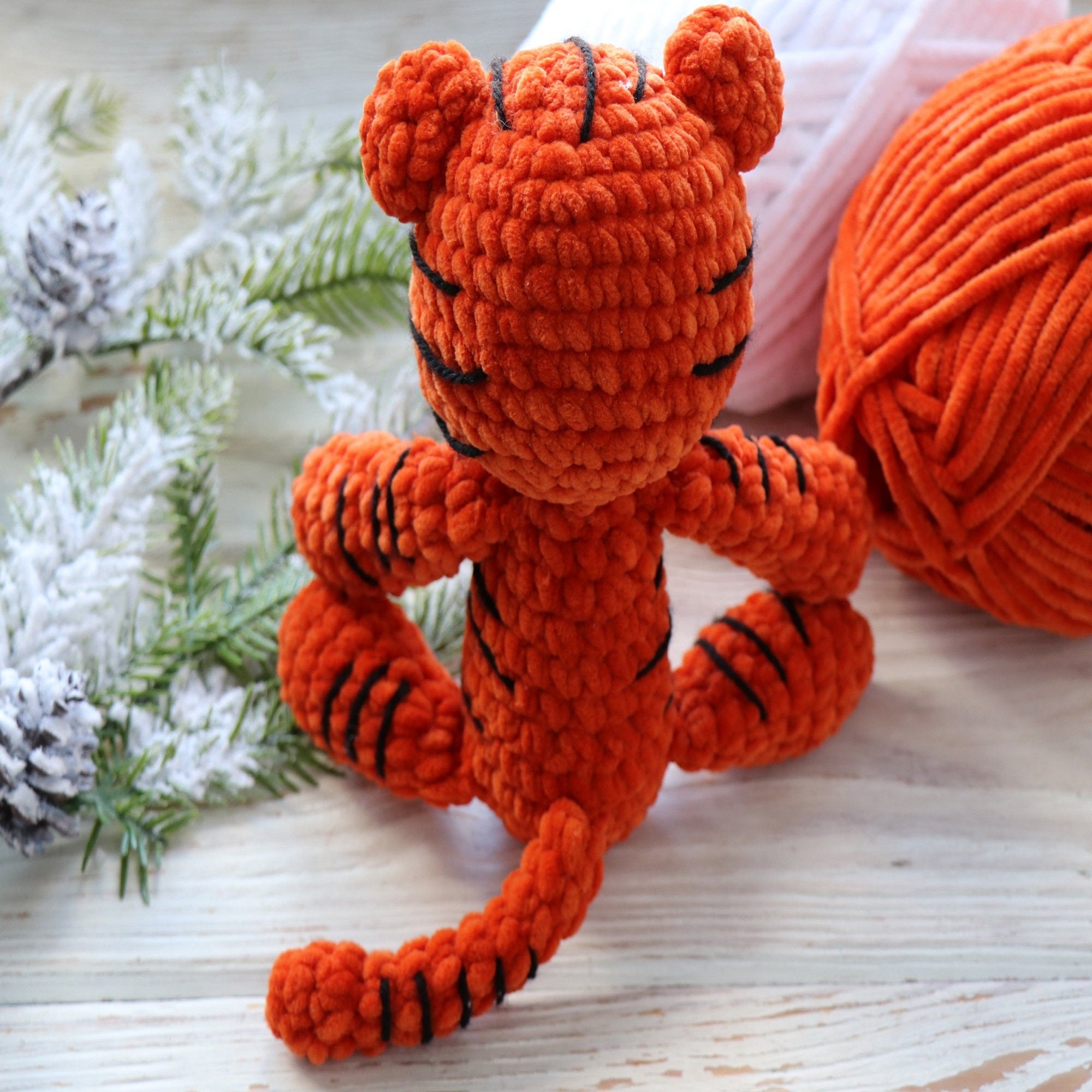SMALL TIGER Crochet Pattern (skill level beginner)