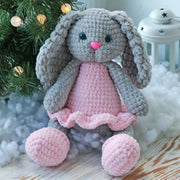 Crochet PATTERN BUNNY, Amigurumi PDF tutorial in English, Bunny crochet amirugumi rabbit pattern, stuffed toy crochet beginner pattern