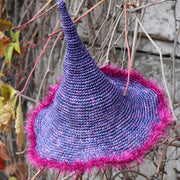 Crochet WITCH HAT Pattern, Wizard Hat, Easy PDF Crochet Pattern, Easy Halloween Pattern, Easy Halloween Child & Adult Wiccan Cosplay Costume