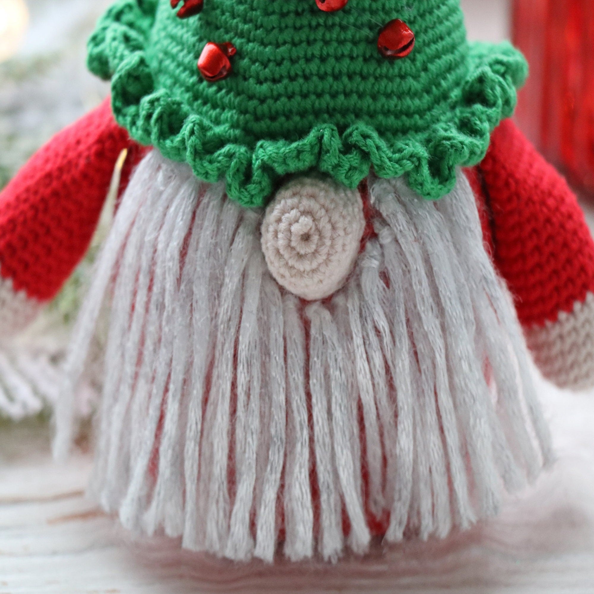 CHRISTMAS GNOME Crochet Pattern (skill level intermediate)