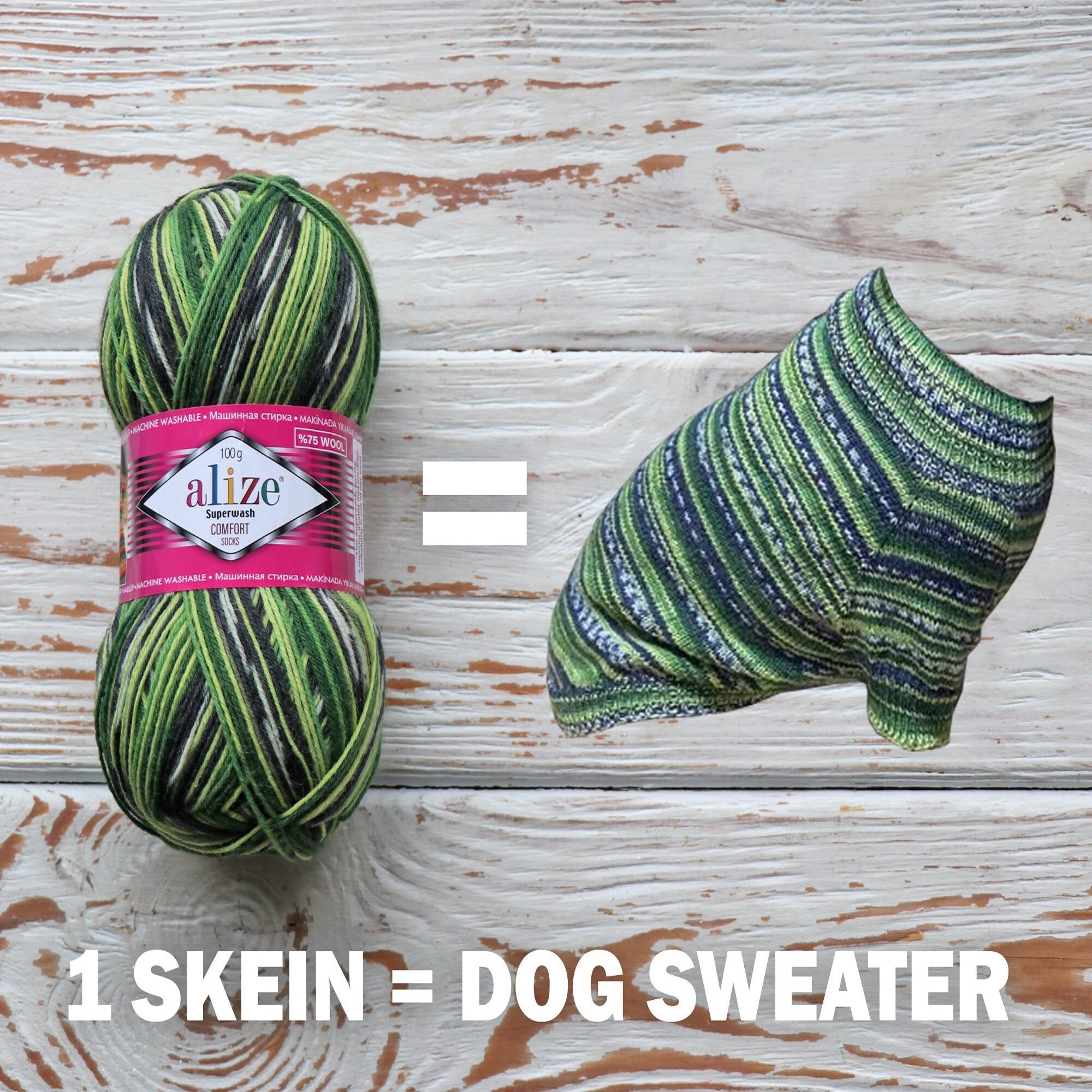 Alize Superwash, 21 colors, 3.5 oz / 459 yards