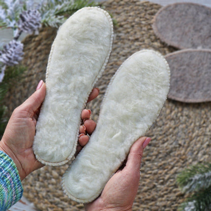 SHEEPSKIN INSOLES for shoes. Sizes 36-40. Slippers wool insoles. Warm insoles. Outdoor shoe insoles. Sheep wool insoles