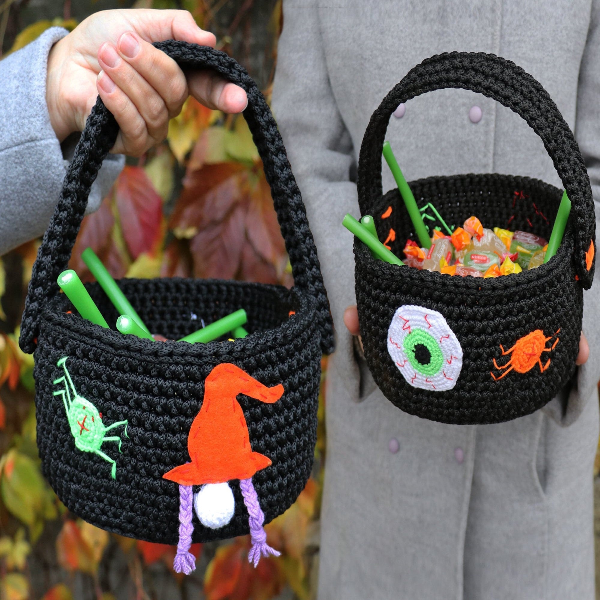 TRICK OR TREAT BAG Crochet Pattern (skill level beginner)