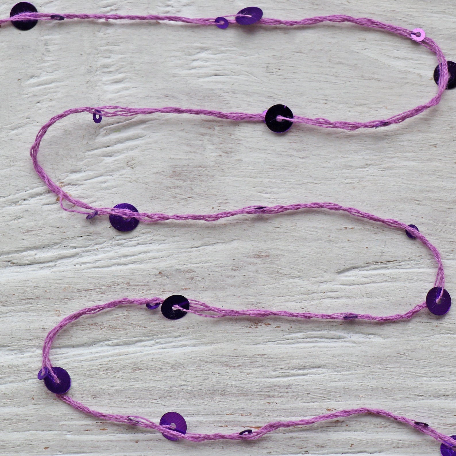 SEQUIN COTTON YARN, Sparkle Yarn, Crochet Yarn, Knitting Yarn, Nuno Felting, Beaded Yarn, Yarn With paillettes, 6mm&3mm Sequins Cotton Yarn