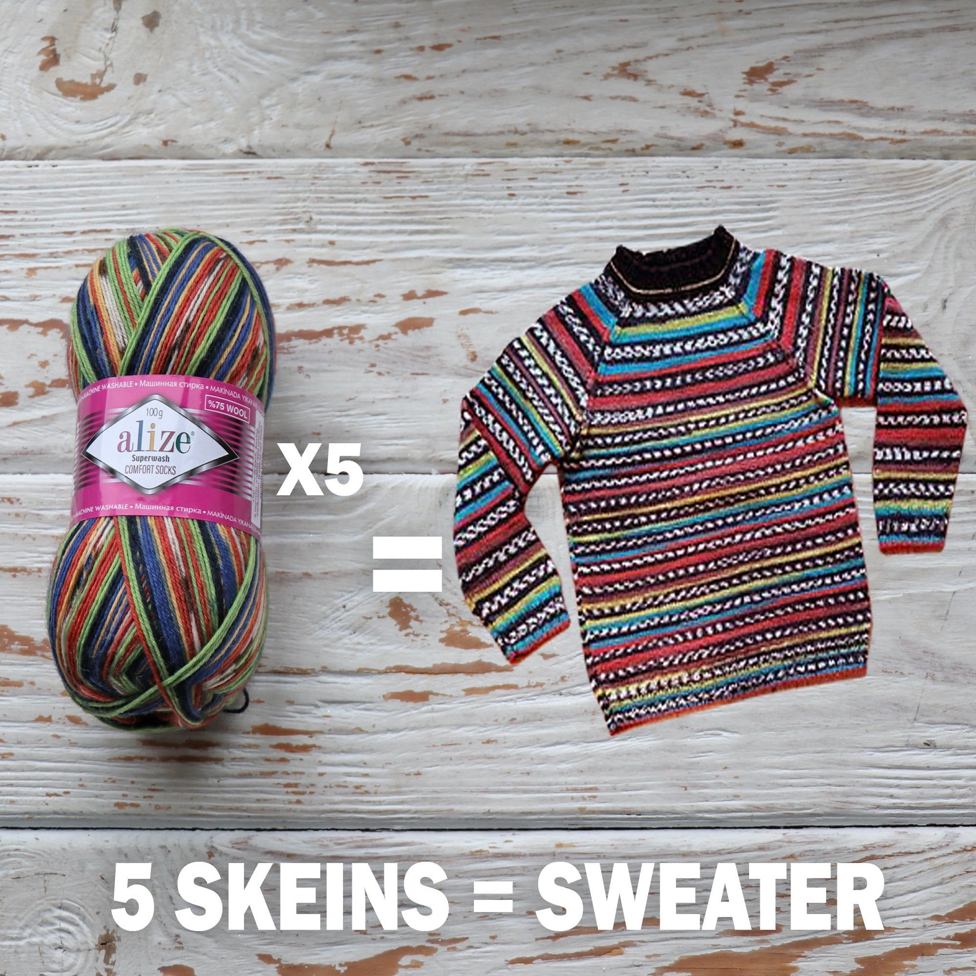 Alize Superwash, 21 colors, 3.5 oz / 459 yards