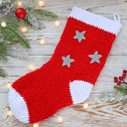 CROCHET Christmas Stocking PATTERN. PDF oversized stocking pattern. Holiday decor. Christmas gift. Easy crochet pattern. Instant download