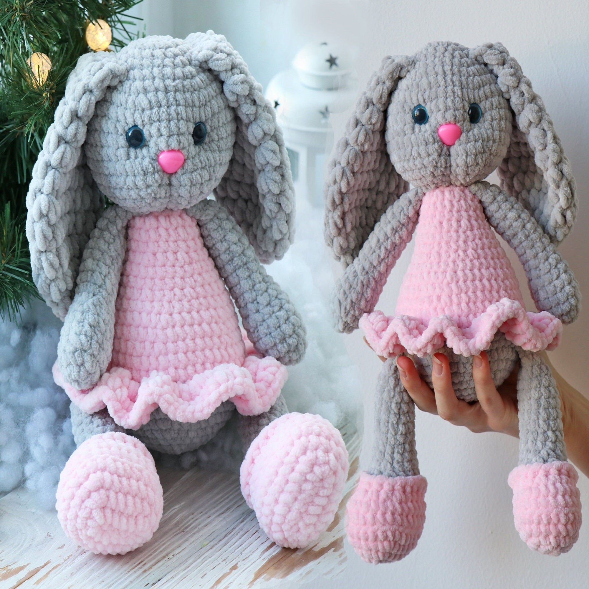 BALLERINA BUNNY Crochet Pattern (skill level beginner)