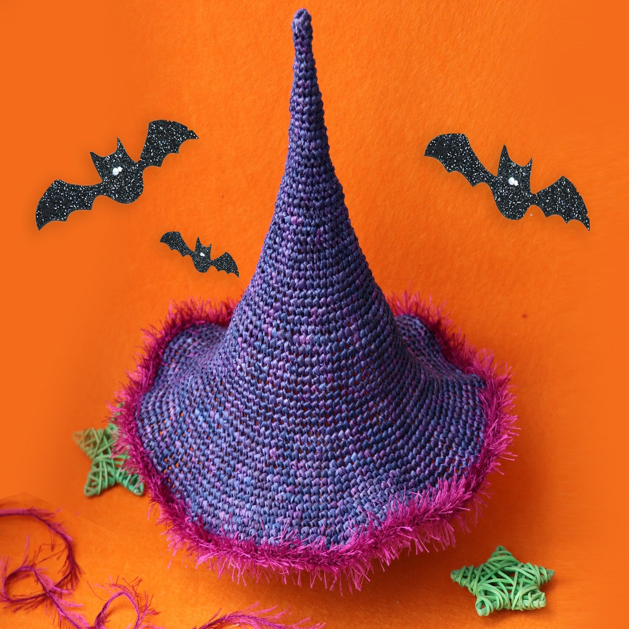 WITCH HAT Crochet Pattern (skill level beginner)