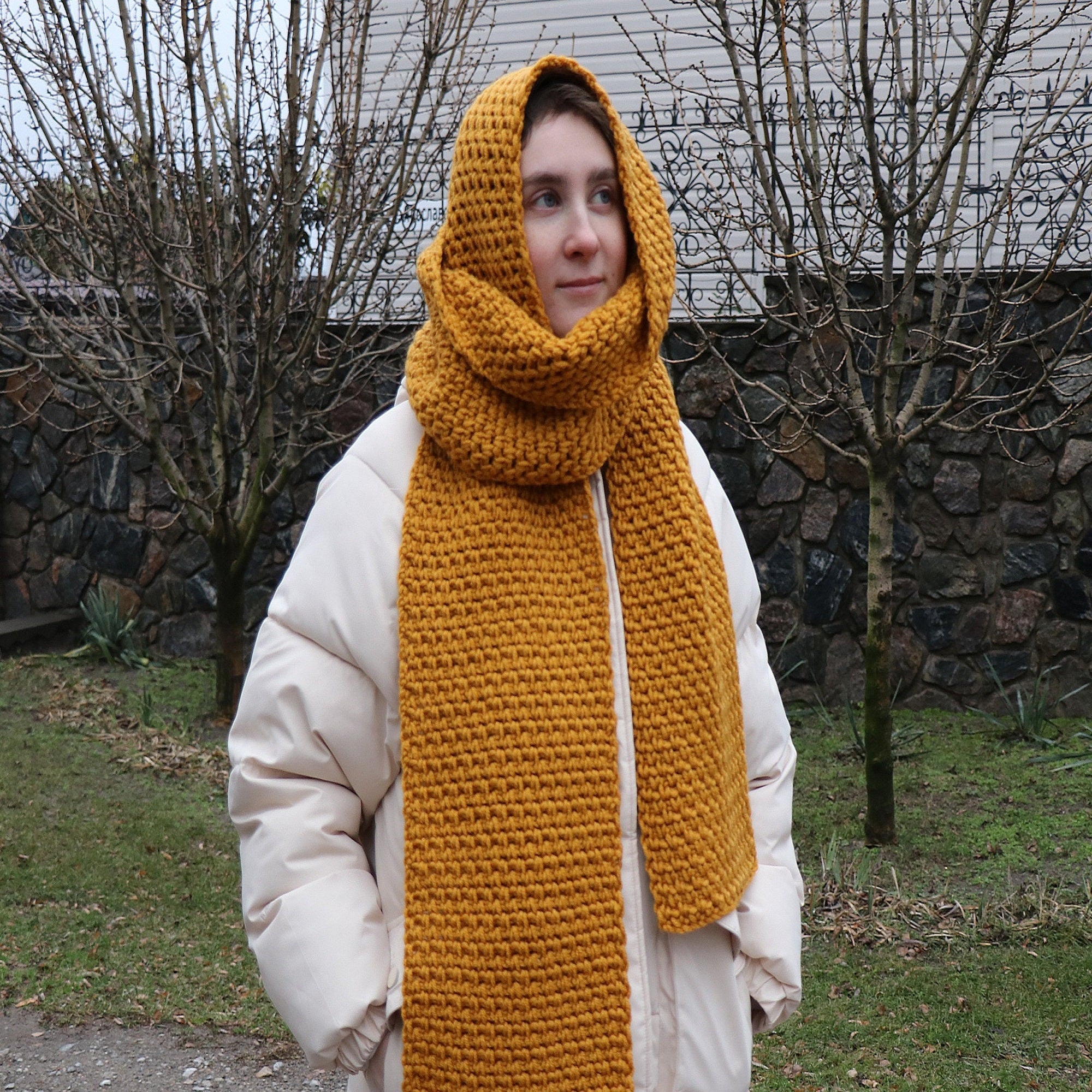 WINTER SCARF 5 CHARTS Crochet Pattern (skill level beginner)