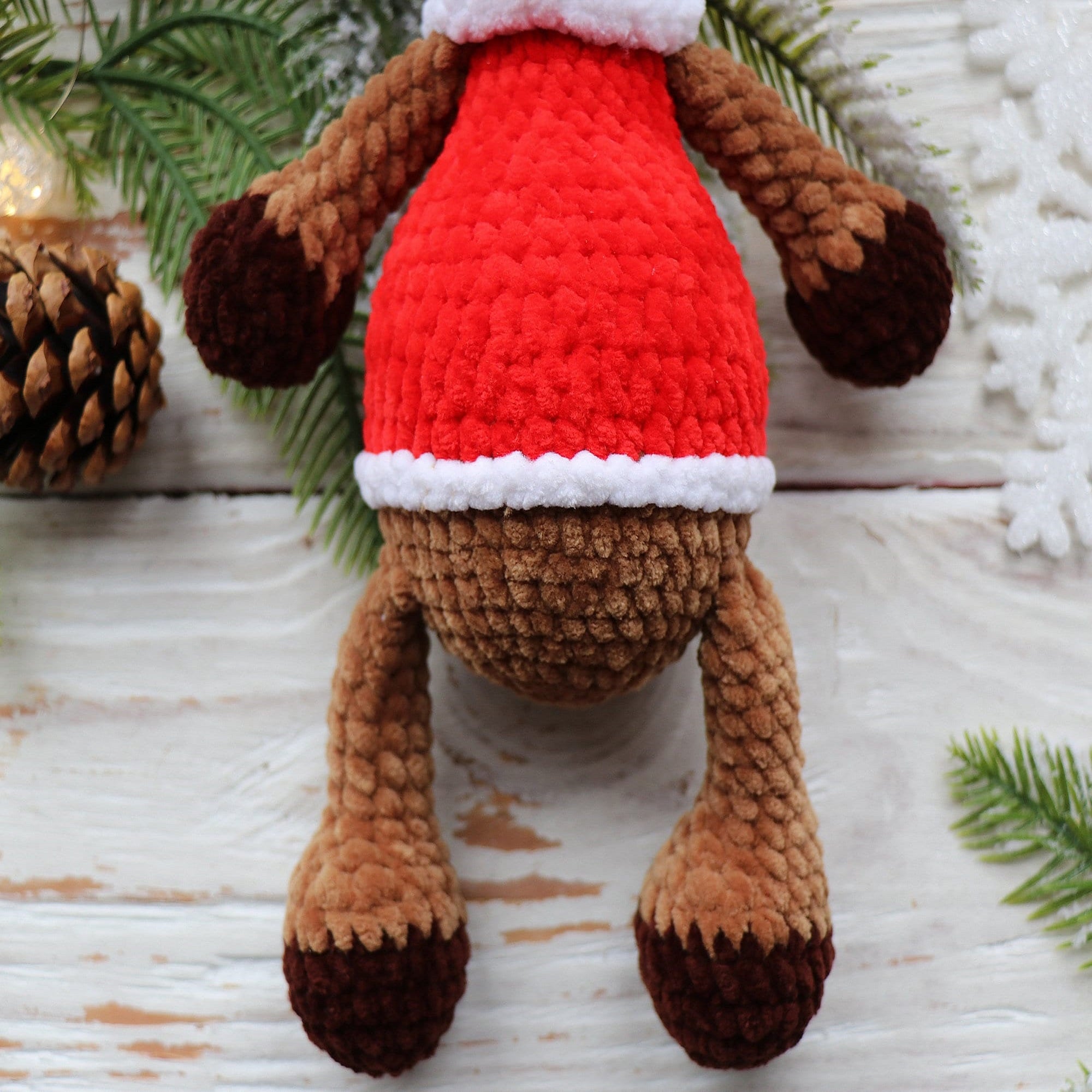 CHRISTMAS REINDEER Crochet Pattern (skill level intermediate)