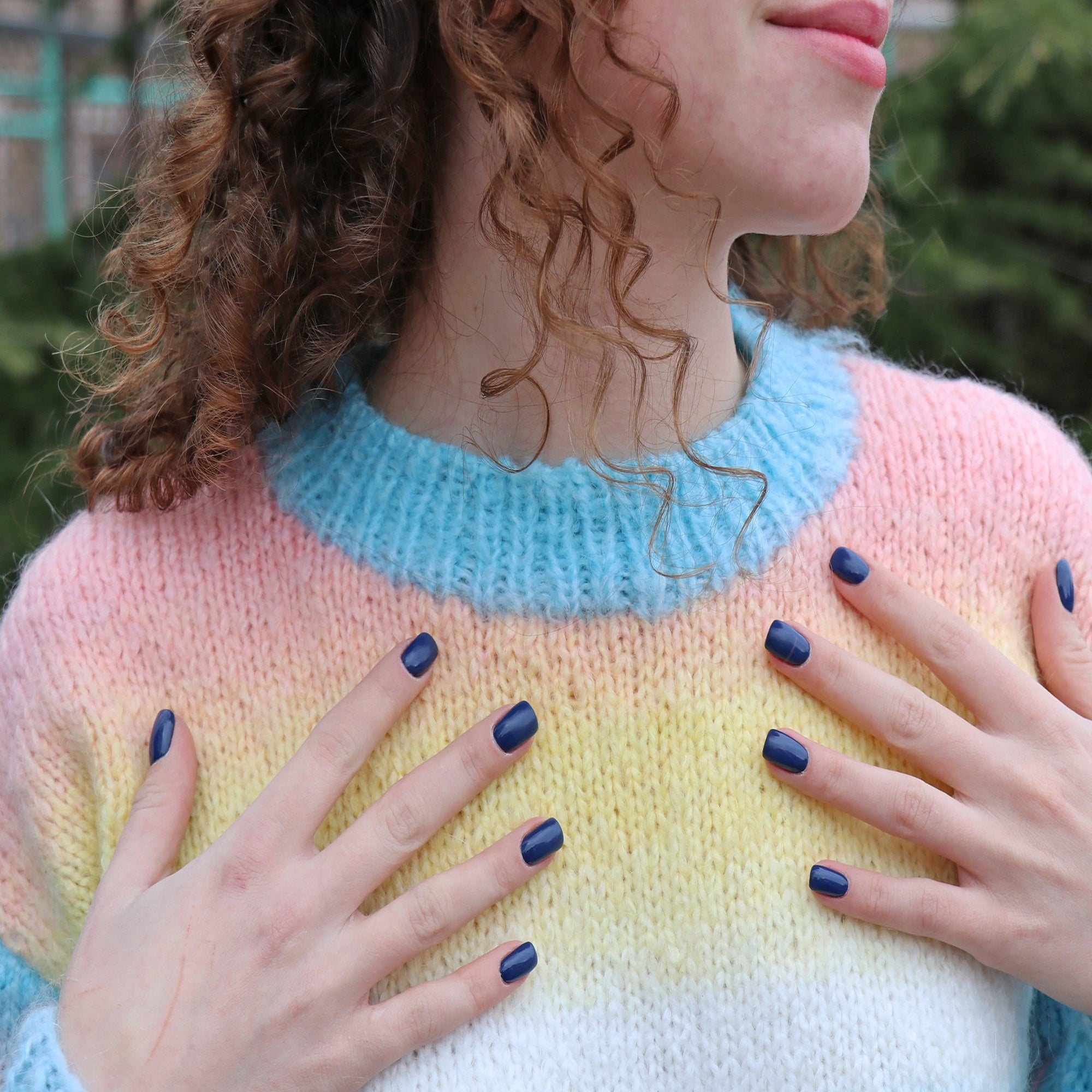 ENID SWEATER Knitting Pattern (skill level intermediate)