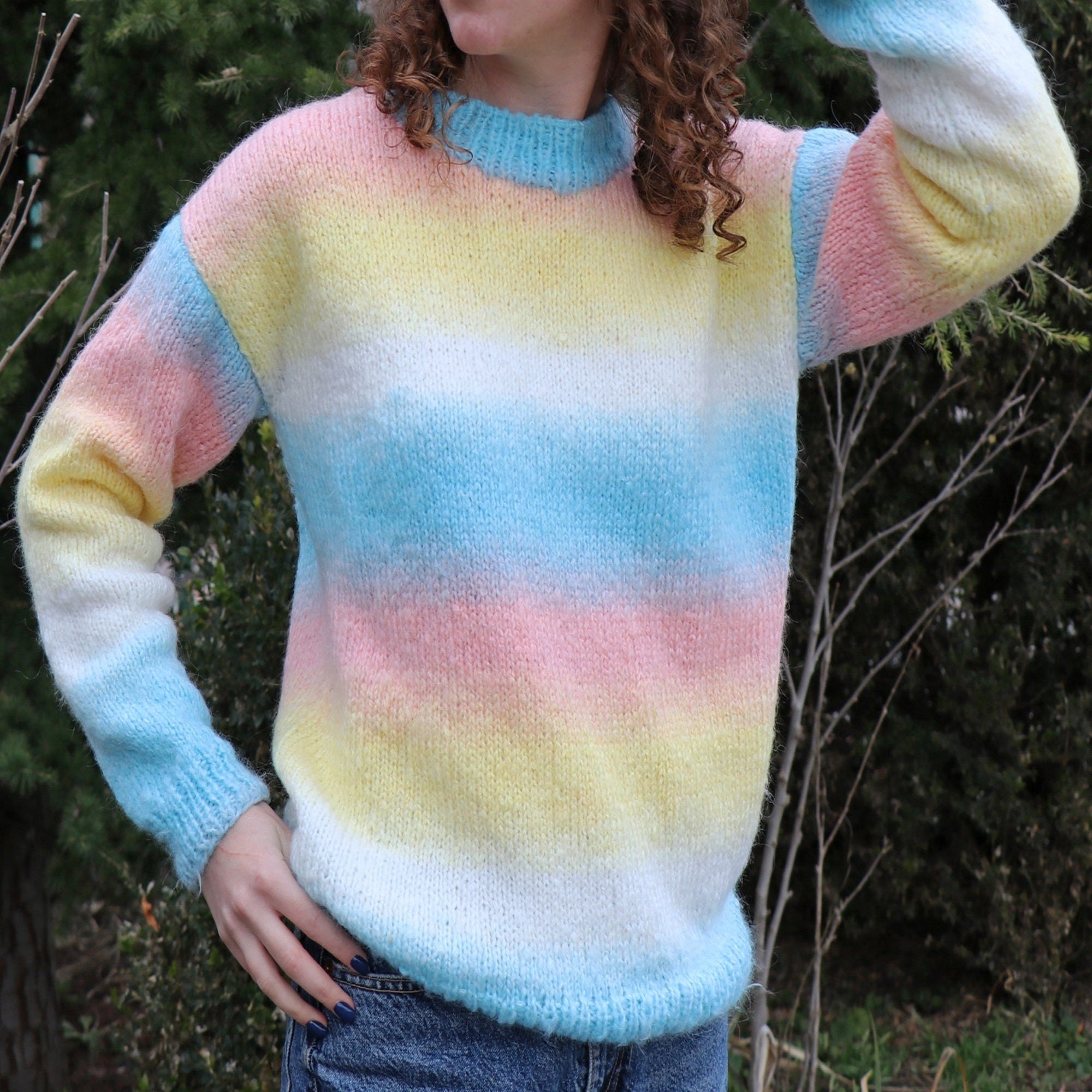 ENID SWEATER Knitting Pattern (skill level intermediate)