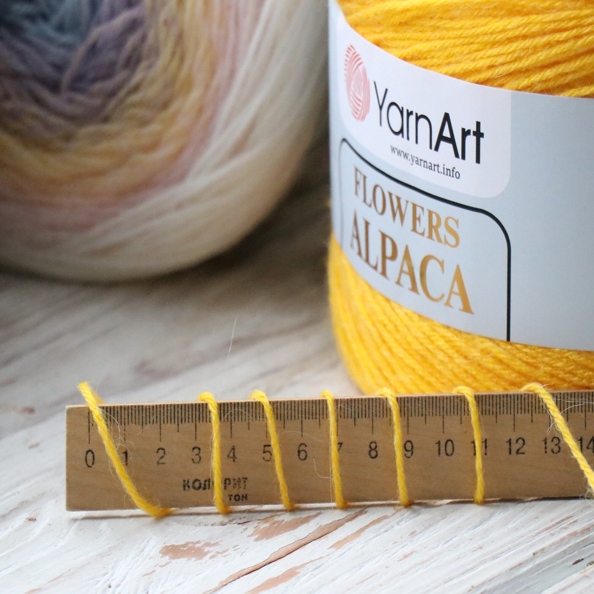 YarnArt Flowers Alpaca, 32 solors, 8.8 oz / 1028 yds