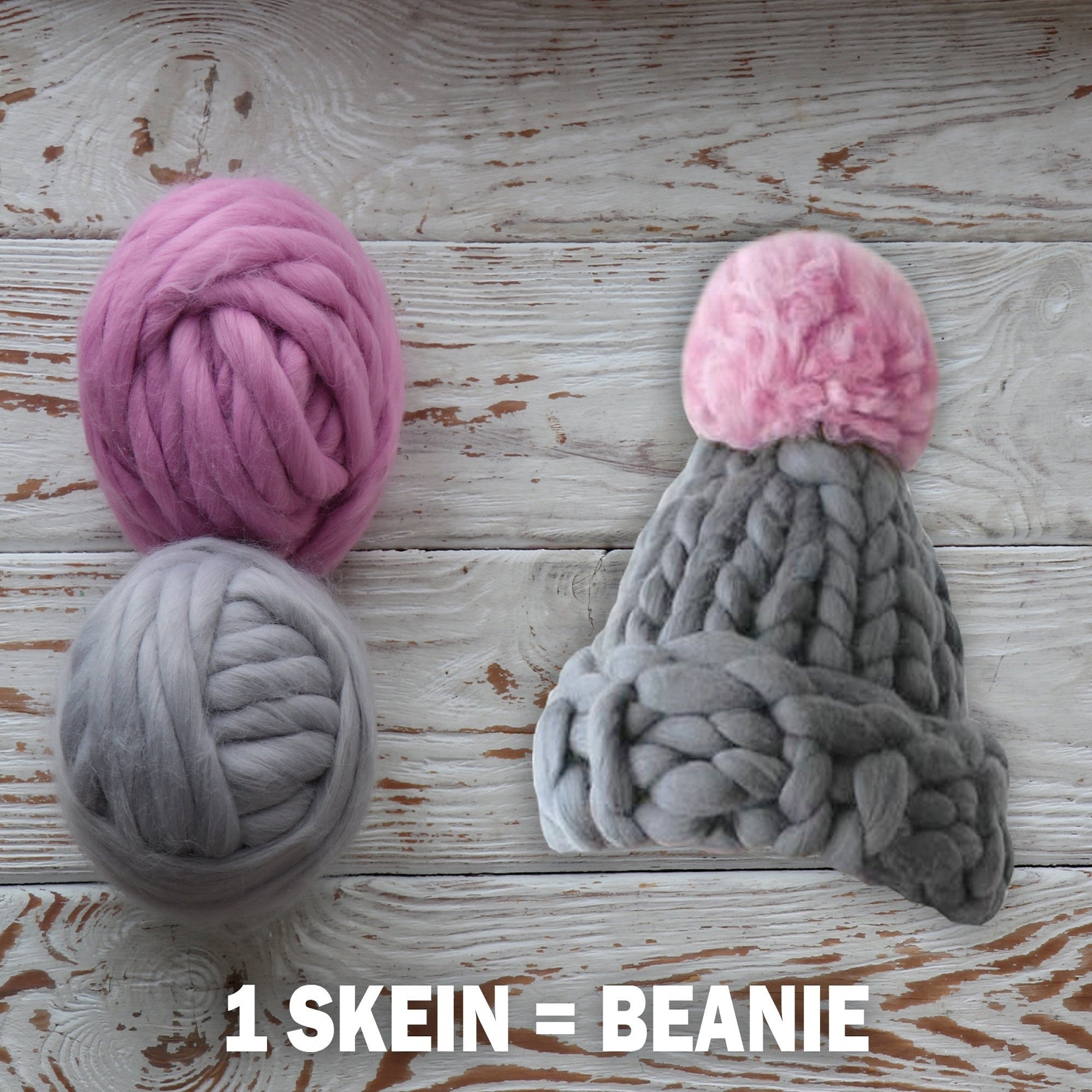 Super Chunky Acrylic Yarn, 7 Colors, 7.05 oz / 8.7 yards