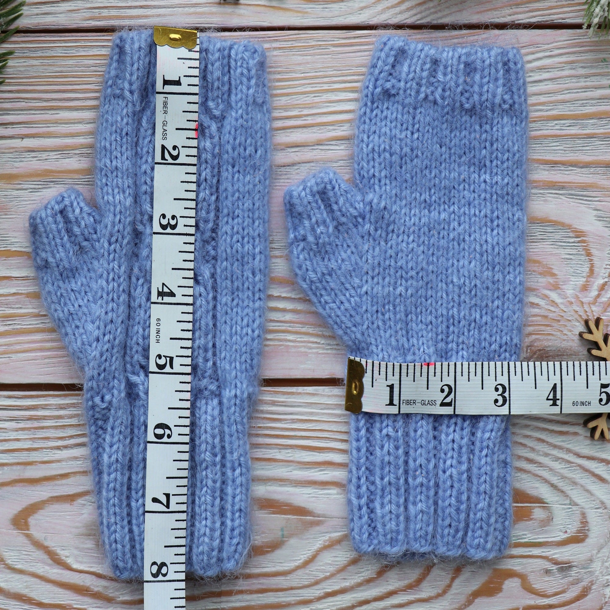 FINGERLESS MITTENS Knitting Pattern (skill level intermediate)