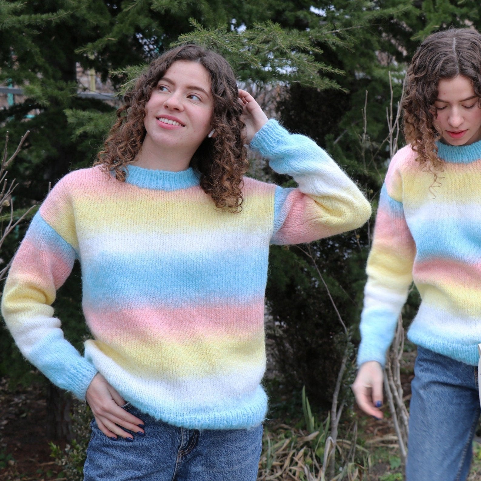 EASY KNIT SWEATER Pattern, Knit Sweater Pattern, Oversize Sweater Pattern, Beginner Knitting Vest, Knitting Pullover, Knitting Cardigan