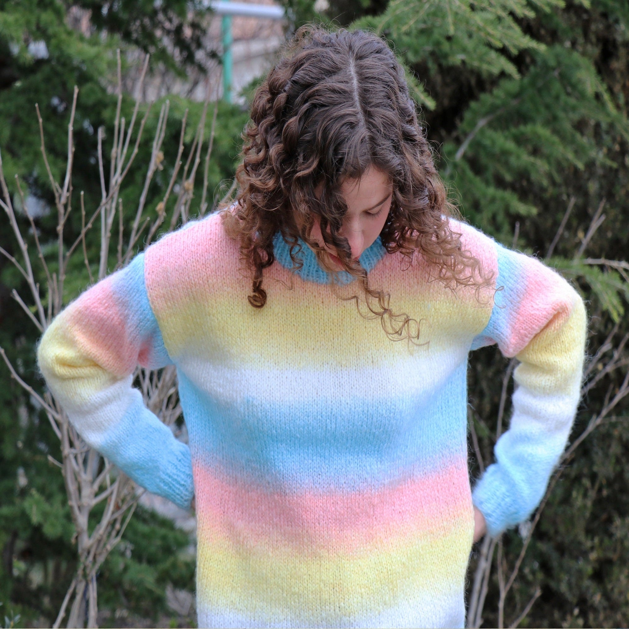 ENID SWEATER Knitting Pattern (skill level intermediate)