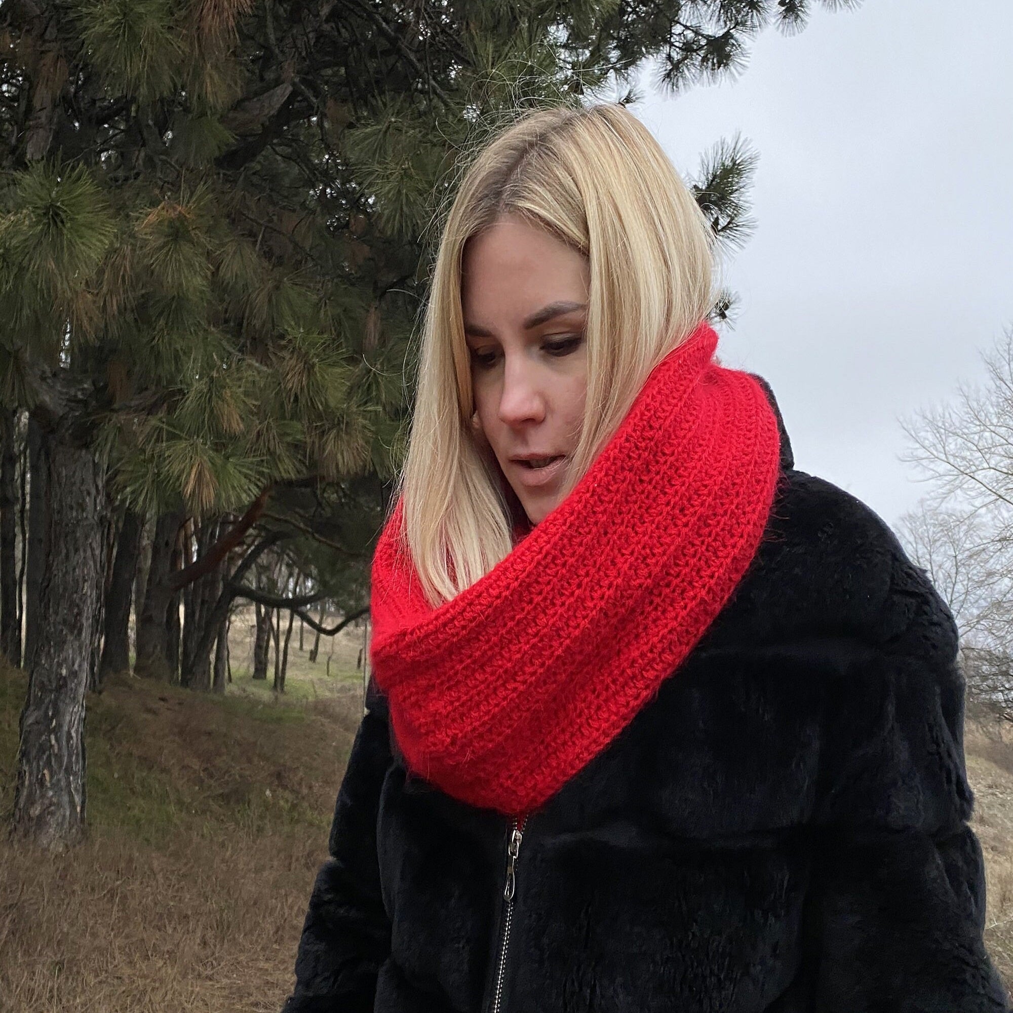 HOODED COWL Crochet Pattern (skill level intermediate)