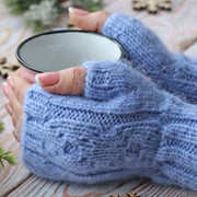 Knit FINGERLESS GLOVES pattern. PDF pattern knitting. Knit handwarmers pattern. Driving gloves. Knit mittens. Women, Men, Kids mittens