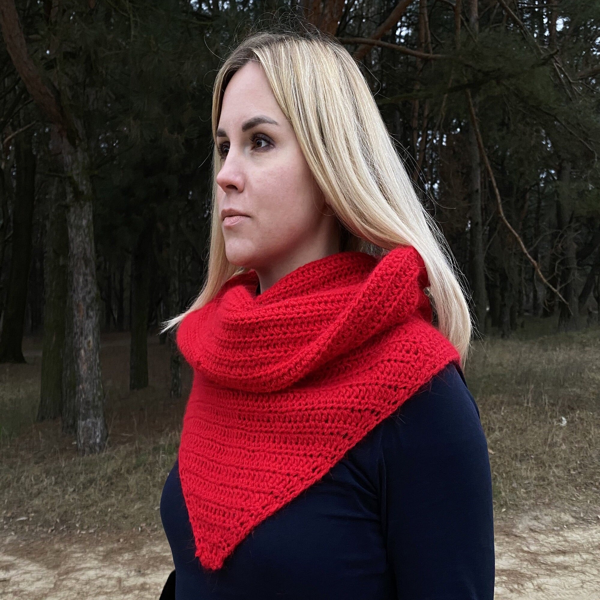 HOODED COWL Crochet Pattern (skill level intermediate)