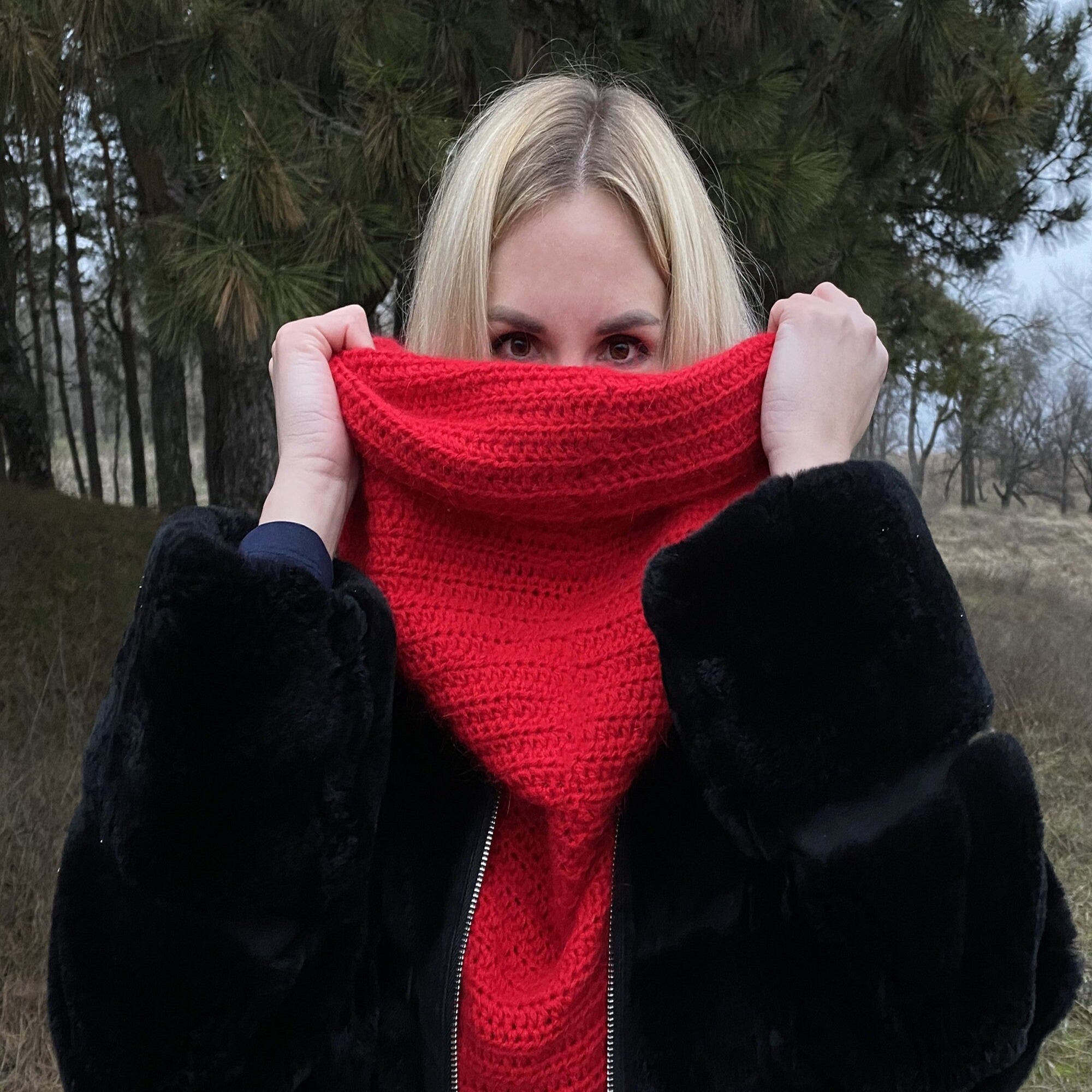 HOODED COWL Crochet Pattern (skill level intermediate)