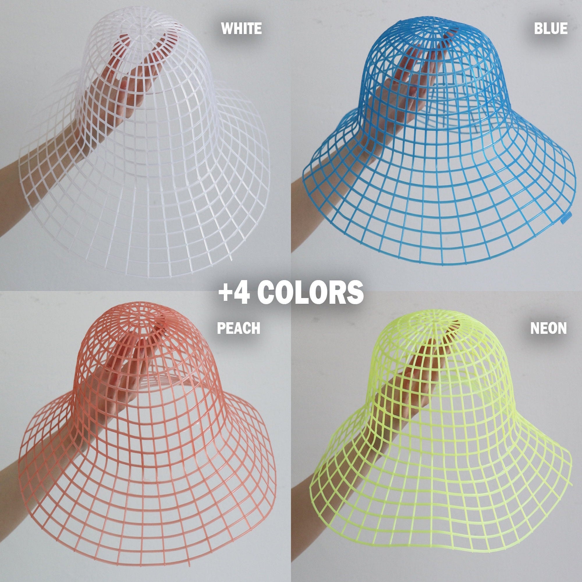 Sun Hat Plastic Canvas, 5 Colors