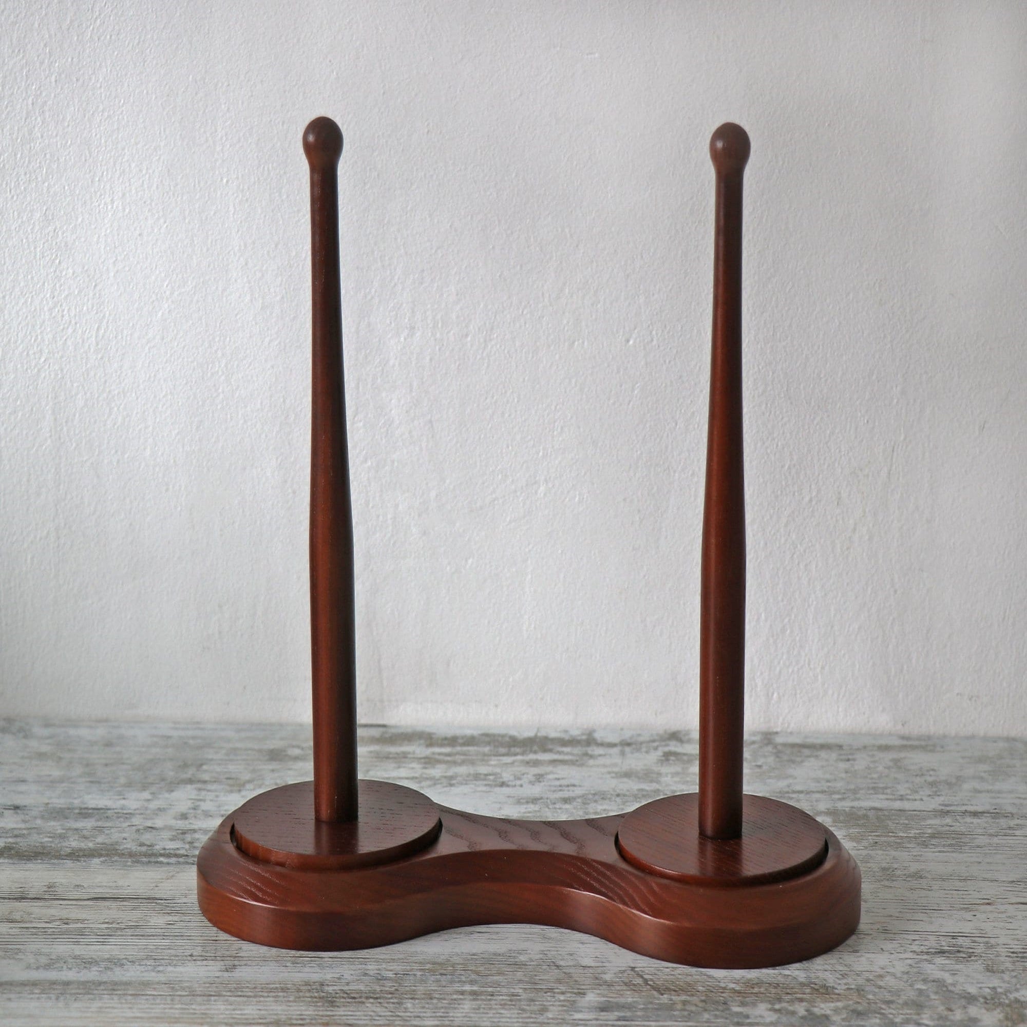 Double Yarn Ball Wooden Holder, 30 cm x 25 cm