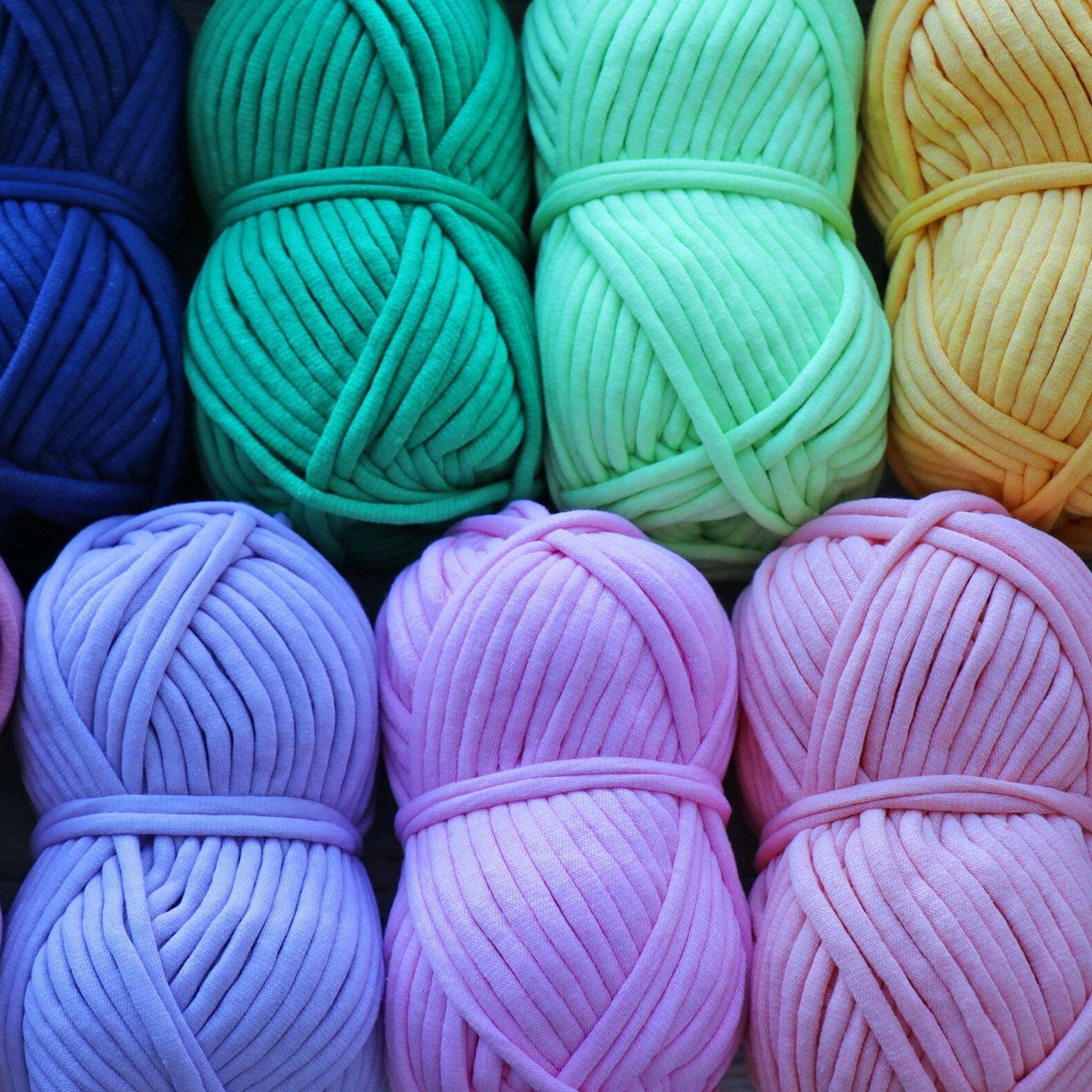 YARNART CORD YARN, 23 Colors, Stretchy Tshirt Yarn, Home Decoration Accessories Crochet Cord, Cushion Cord, Pillow Yarn, Rug Yarn, Cotton