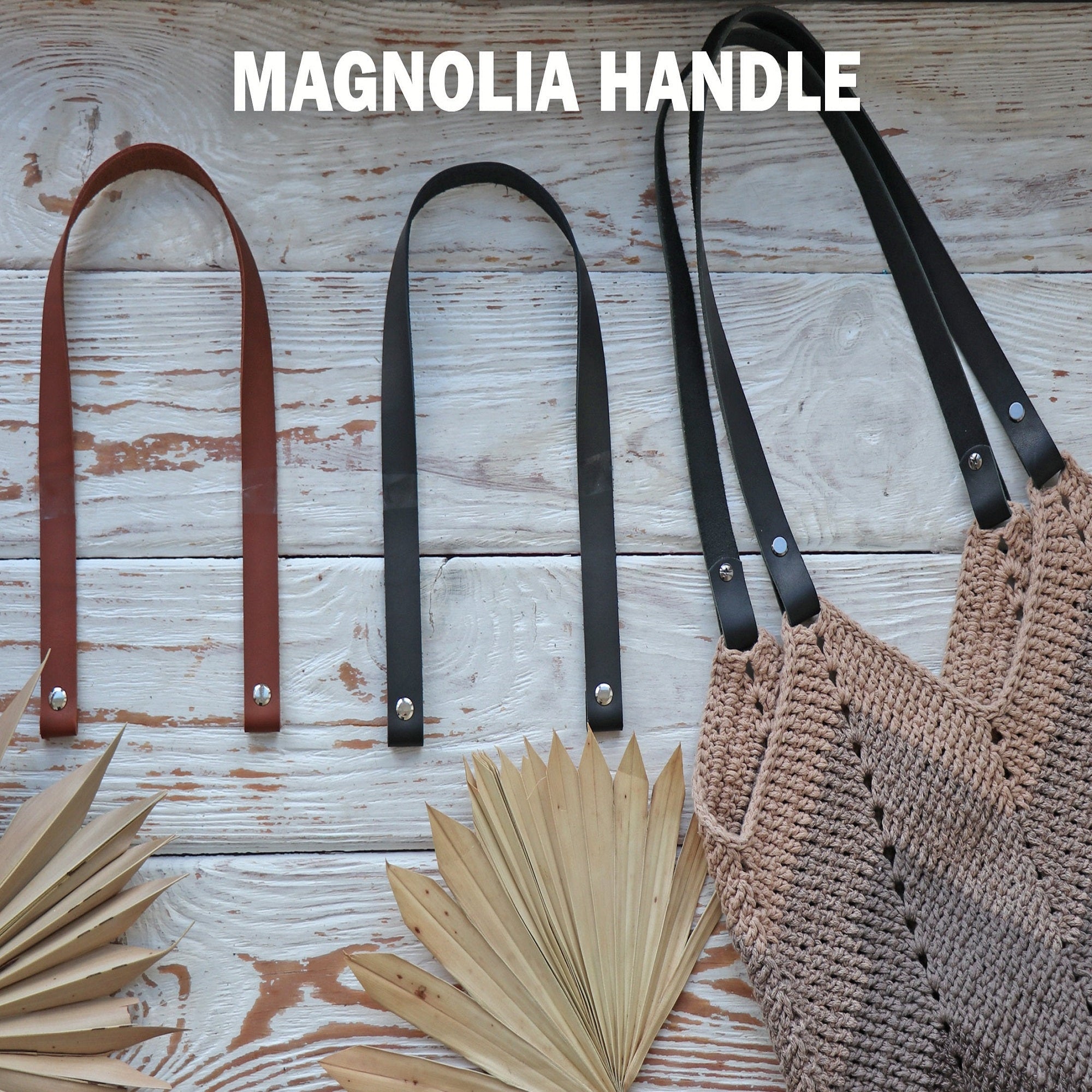 Tote Leather Bag Straps, 2 colors