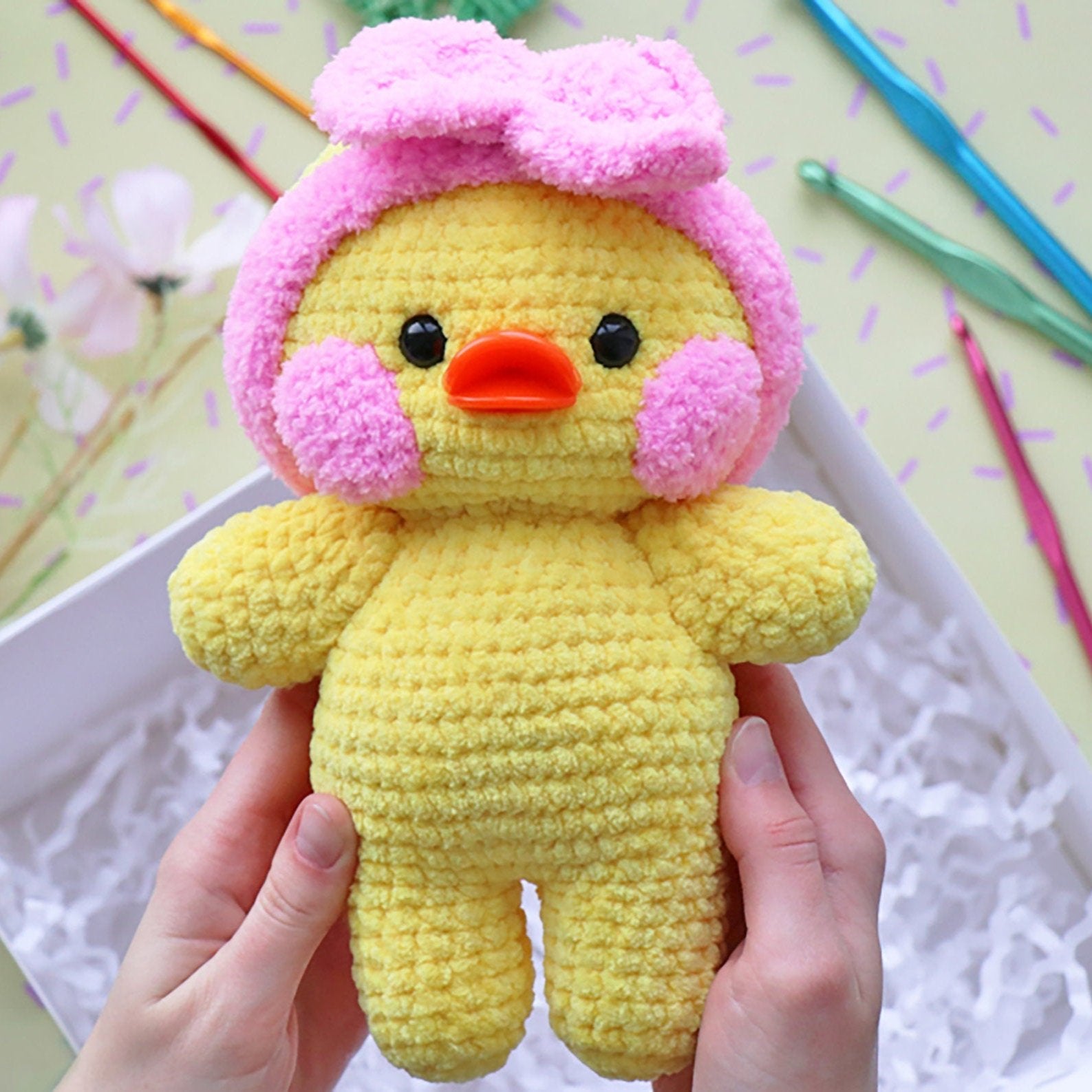 duck CROCHET PATTERN. Easy amigurumi crochet pattern. Crochet animal pattern. Instant download. Beginner crochet pattern. Digital