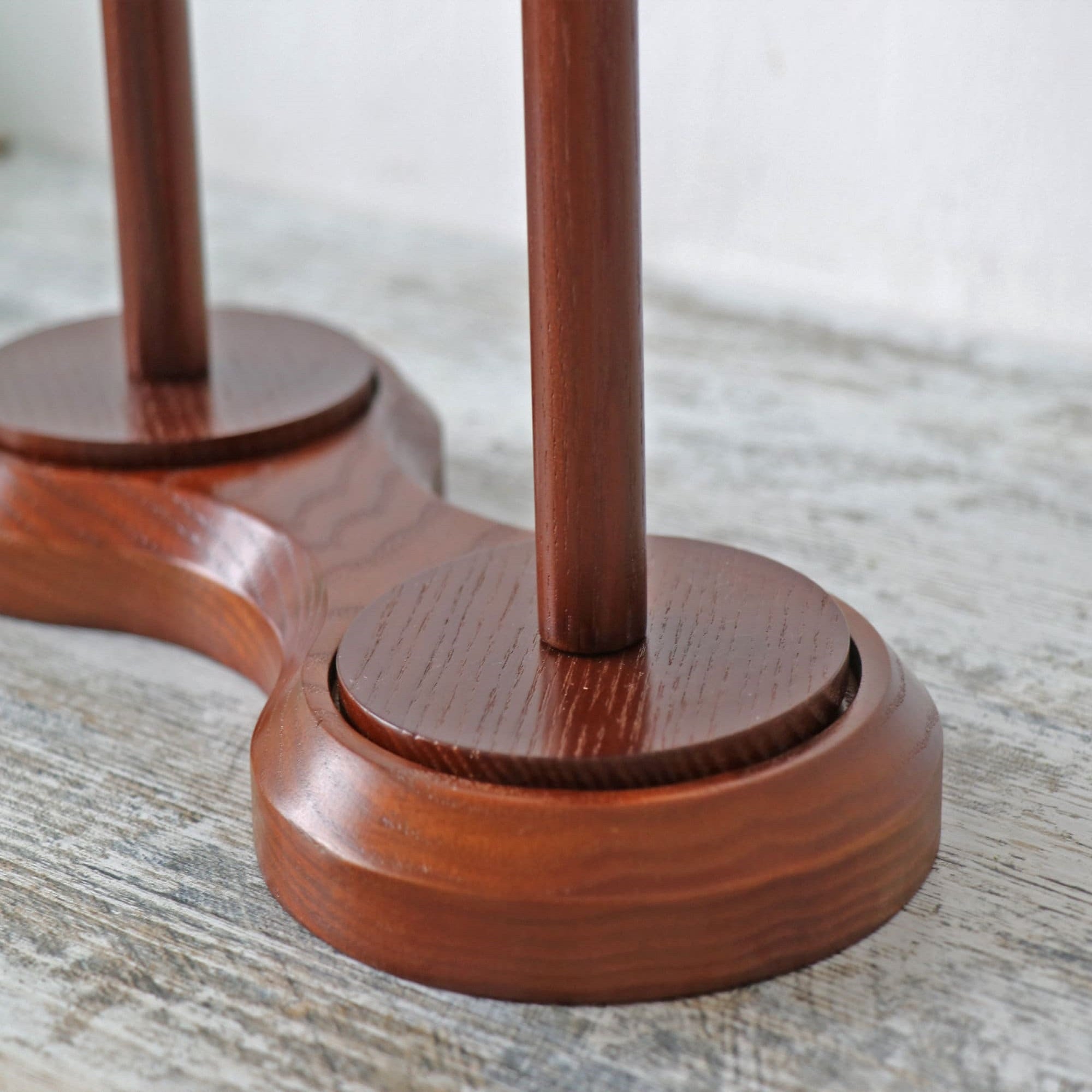 Double Yarn Ball Wooden Holder, 30 cm x 25 cm