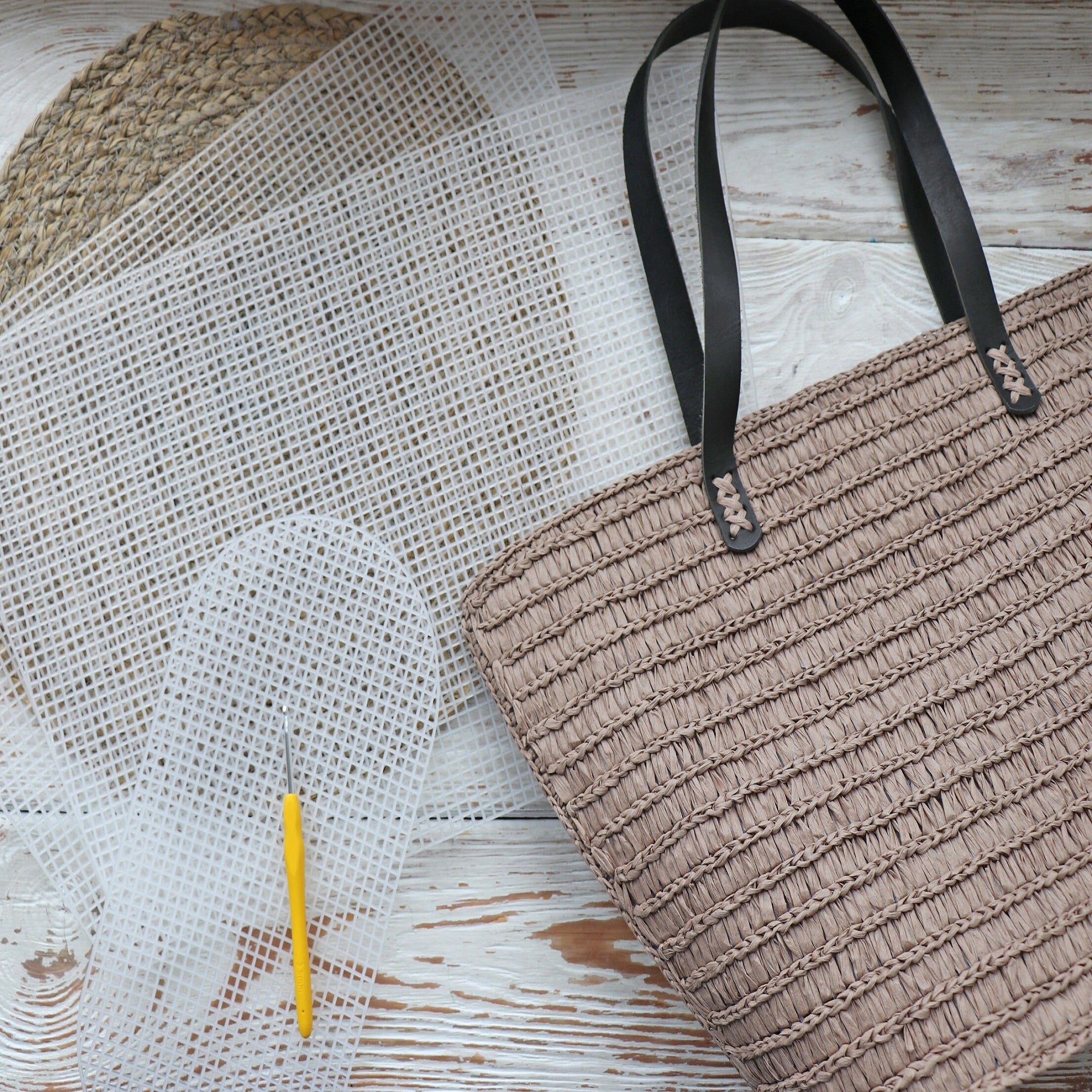 Tote Bag Plastic Canvas, 2 colors